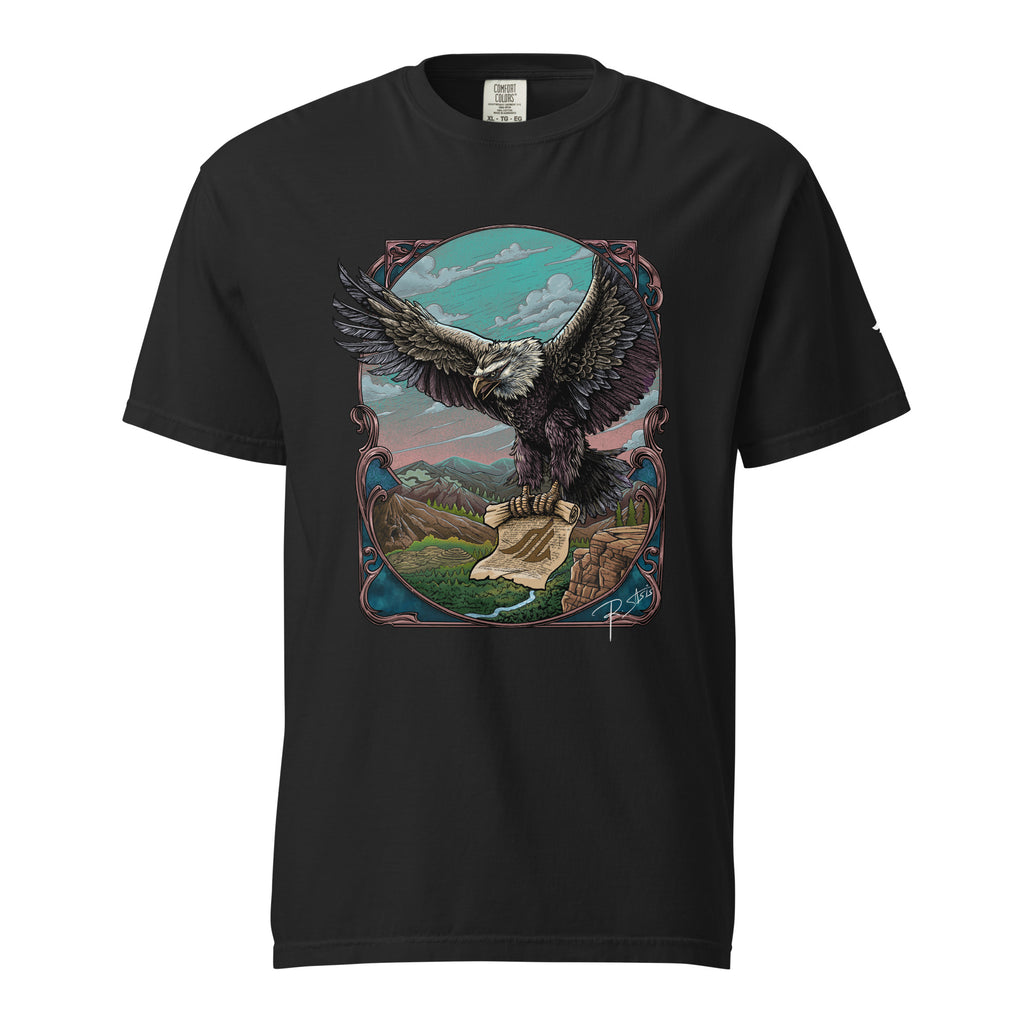 T-shirt Aigle dans le Ciel animal totem Alpha Vibes