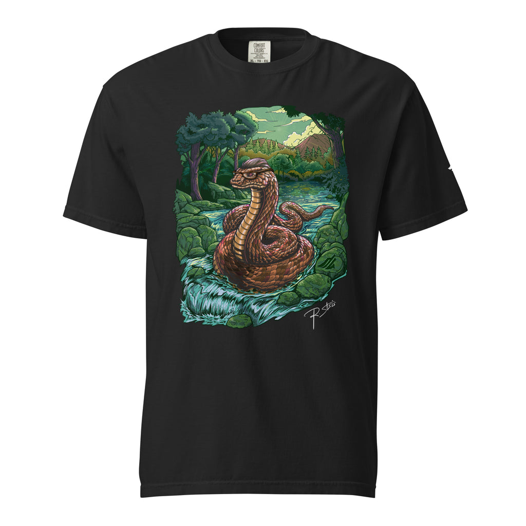 T-shirt Le Serpent dans le ruisseau animal totem Alpha Vibes